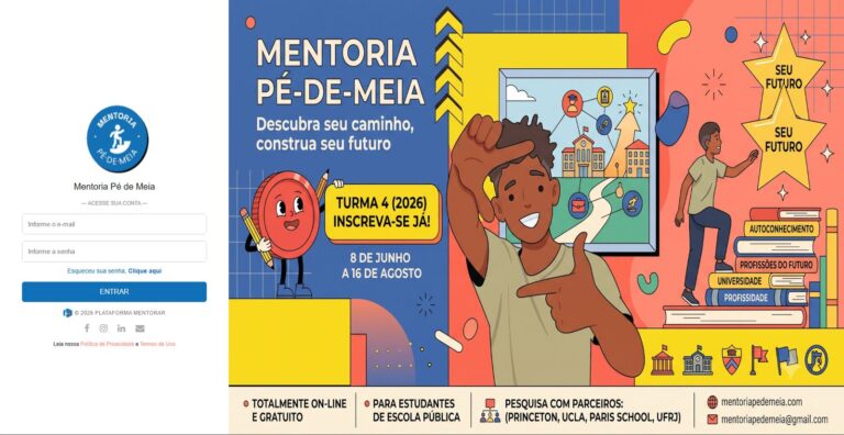 Tela do programa Mentoria Pé-de-Meia